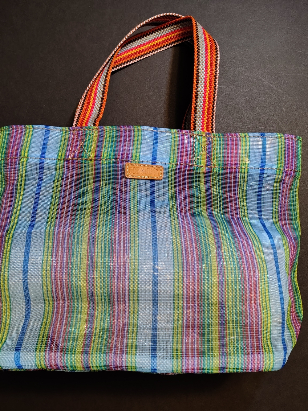 Consuela Striped Multicolor Tote Bag